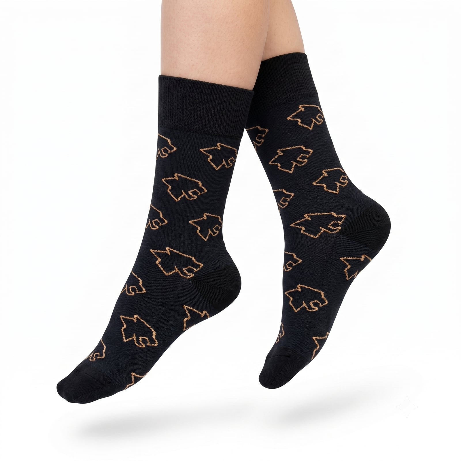 Repeated Logo Crew Socks